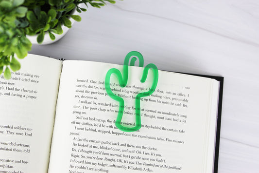 Custom Cactus Shaped Bookmark