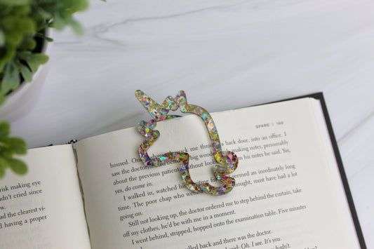 Custom Unicorn Shaped Bookmark