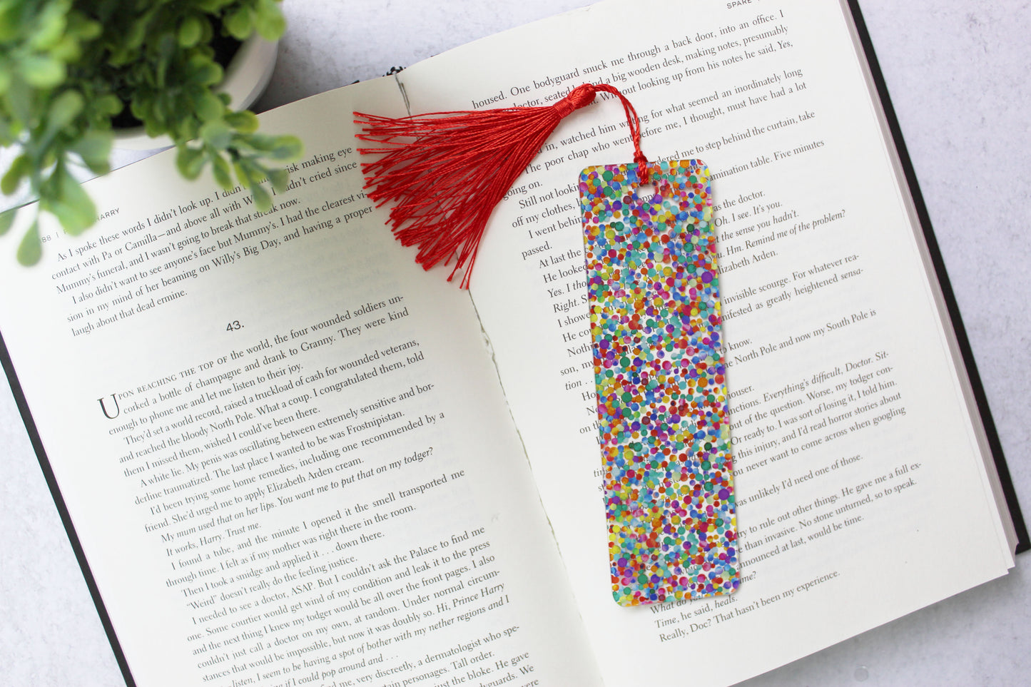 Rainbow Dots Bookmark