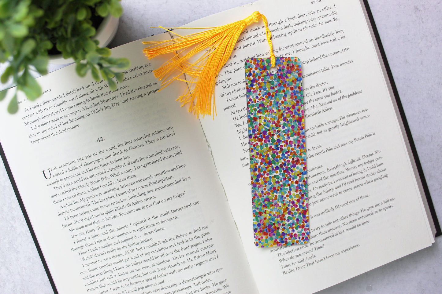 Rainbow Dots Bookmark