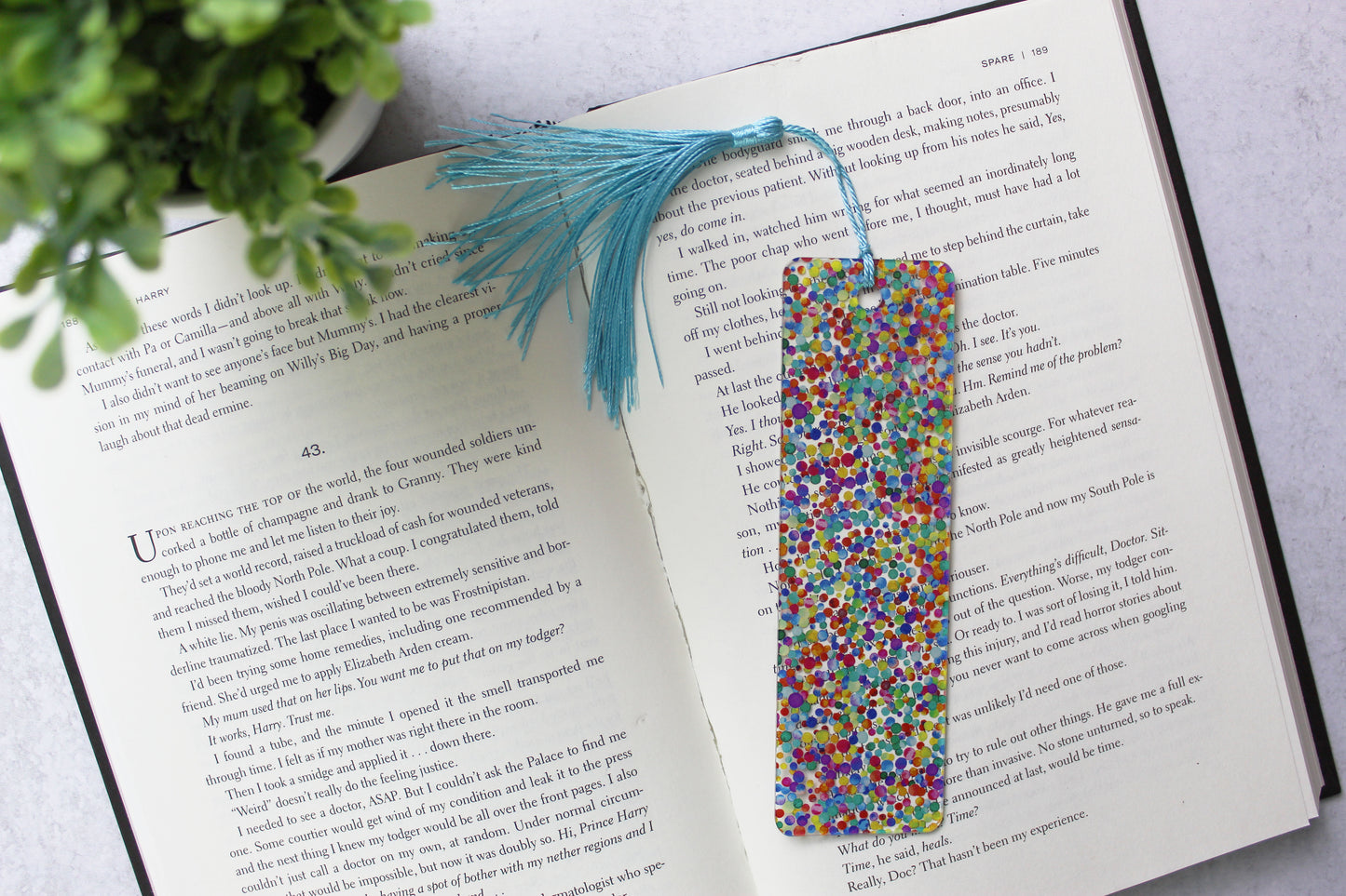 Rainbow Dots Bookmark