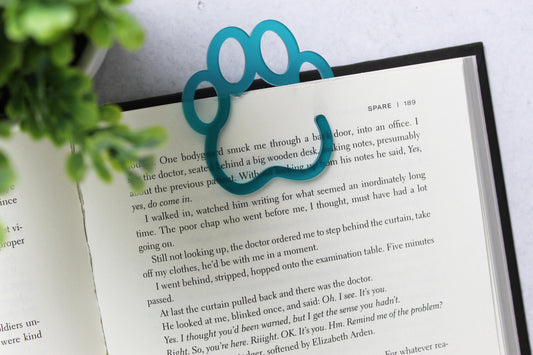 Custom Paw Print Shaped Bookmark