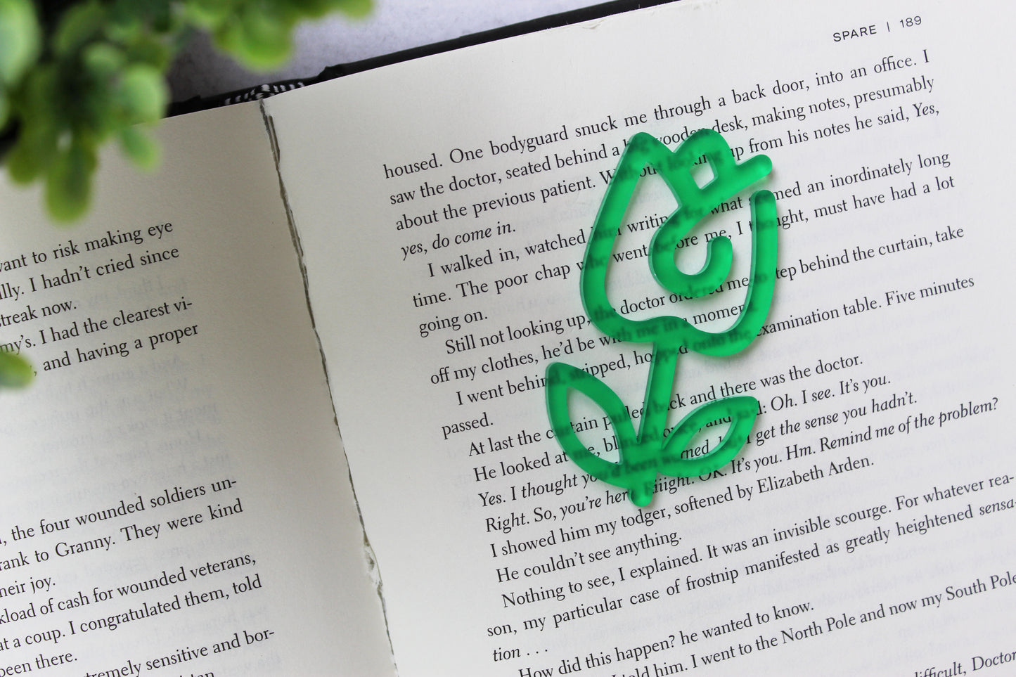 Custom Flower Shaped Bookmark