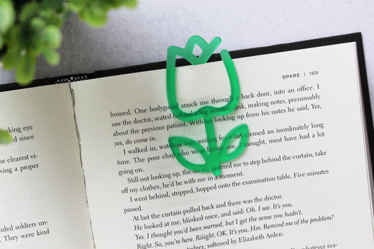 Custom Flower Shaped Bookmark