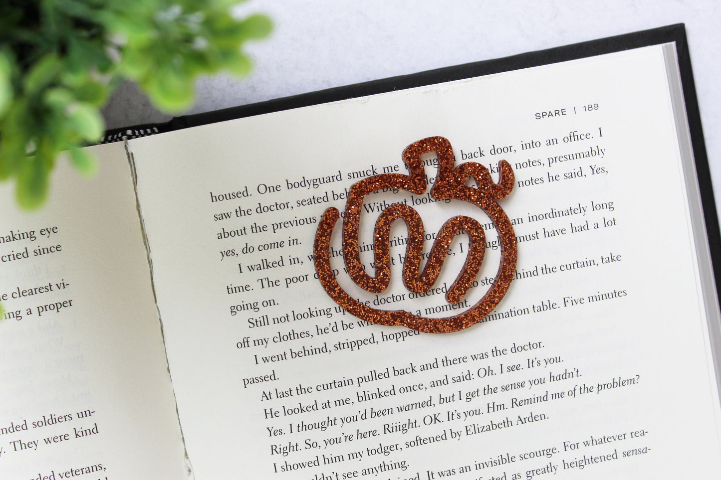 Custom Pumpkin Shaped Bookmark