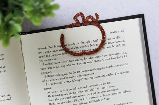 Custom Pumpkin Shaped Bookmark