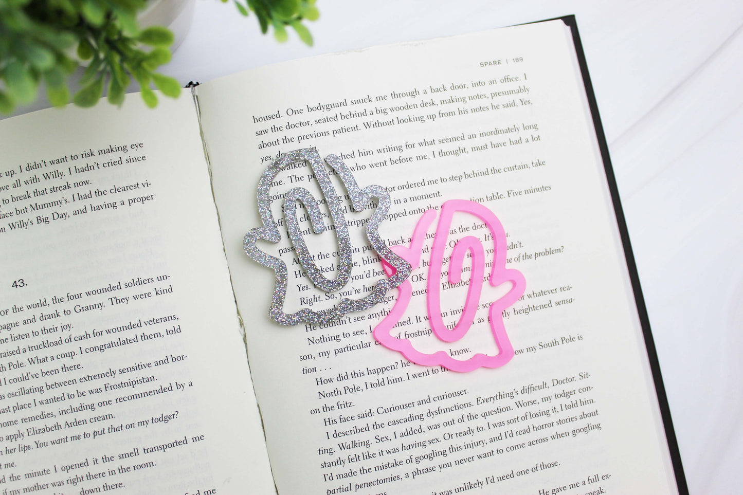 Custom Ghost Shaped Bookmark