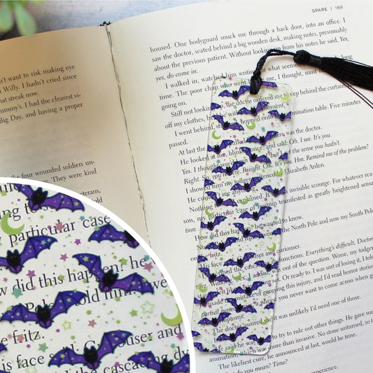 Purple Bats Bookmark