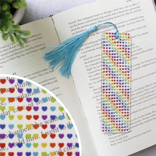 Rainbow Hearts Bookmark