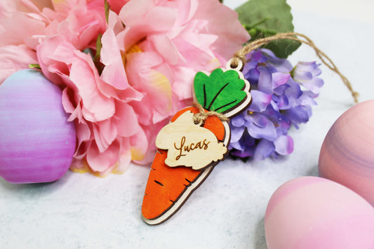 Carrot Easter Basket Tag