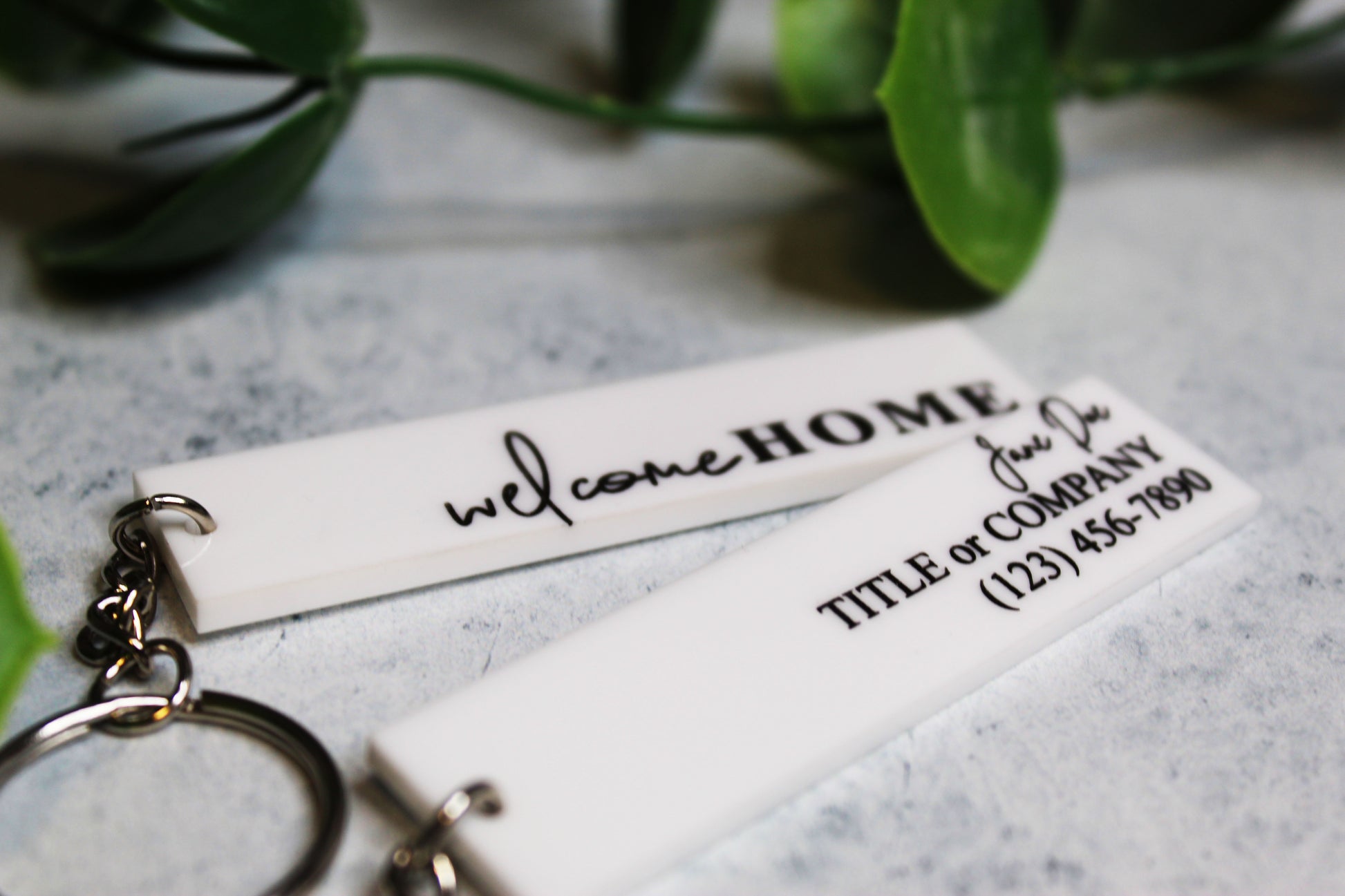 Personalized Realtor Keychain Forever Home Keychain Welcome