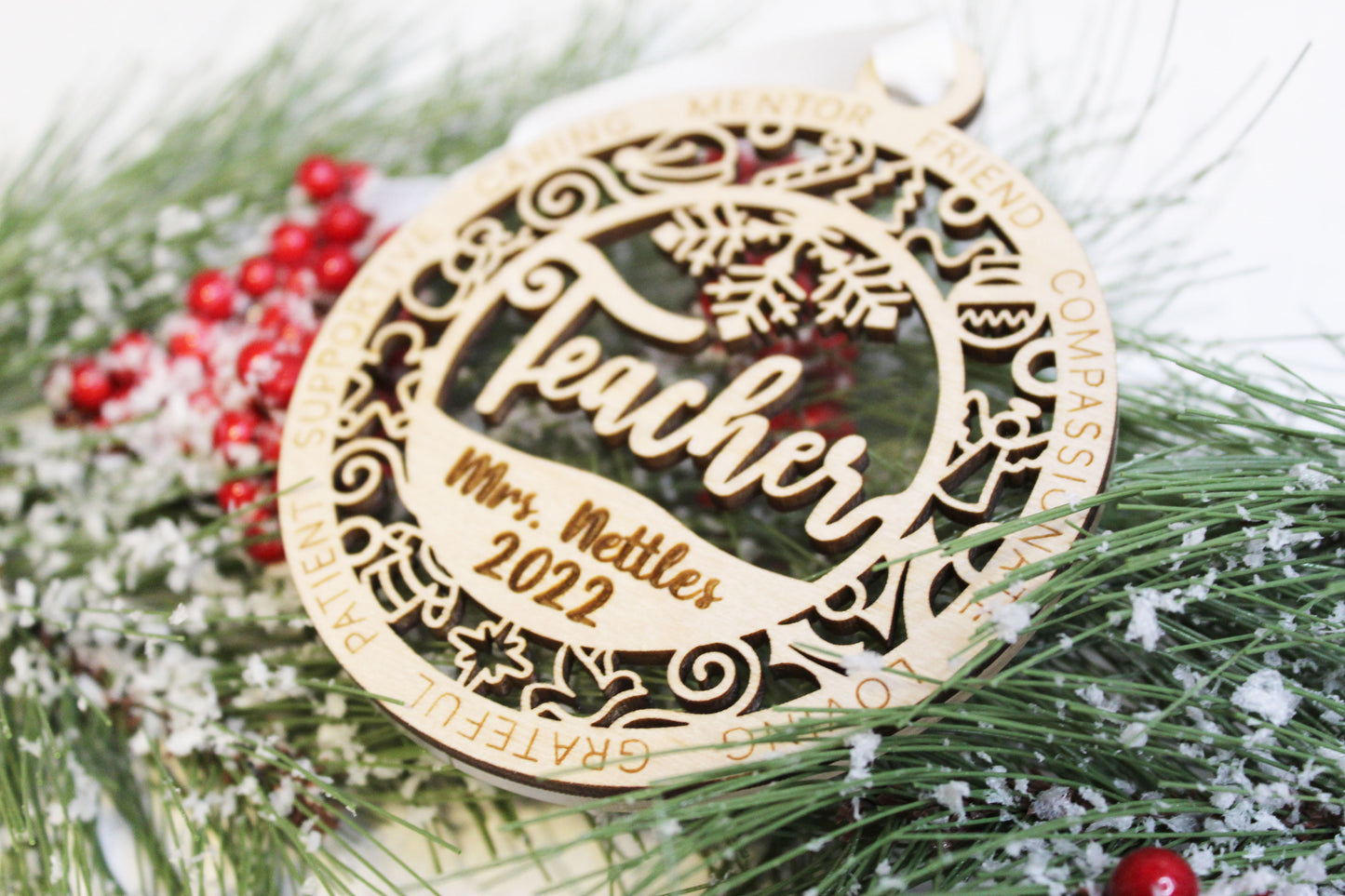 Personalized Teacher Ornament