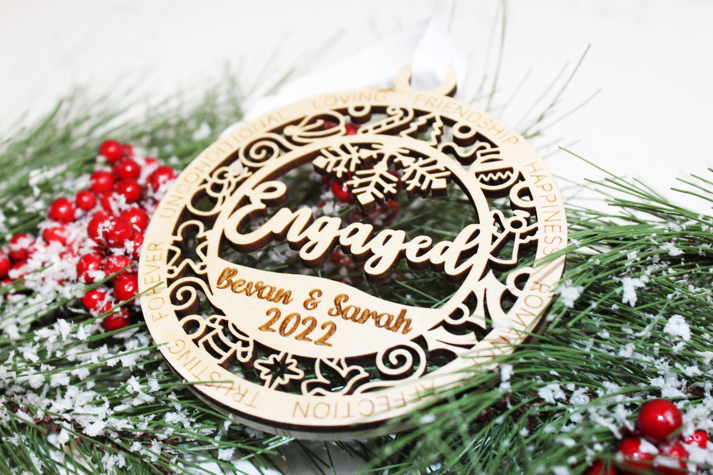 Personalized Engagement Ornament