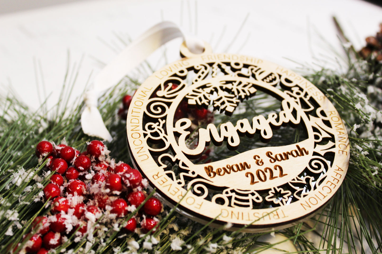 Personalized Engagement Ornament