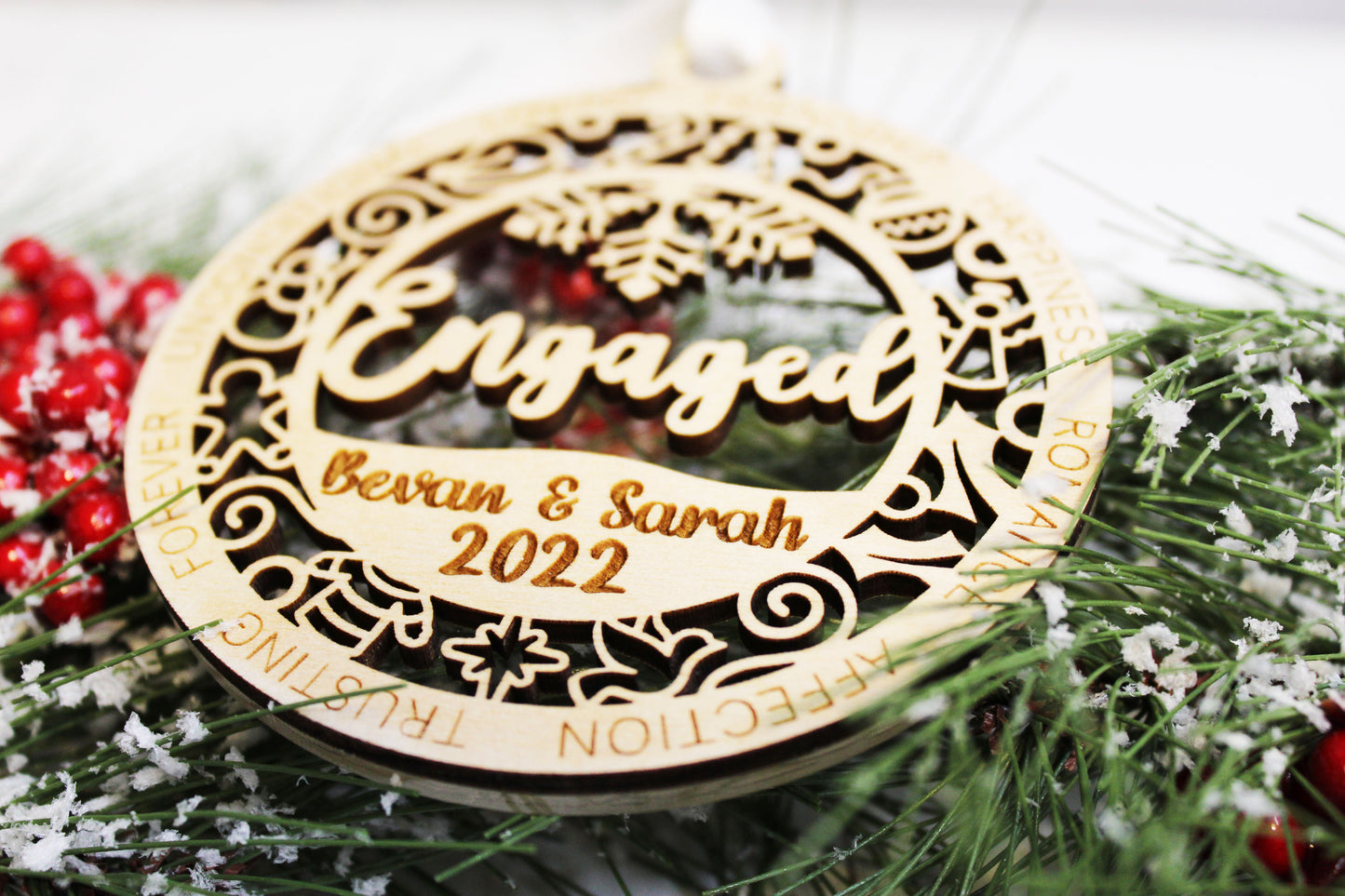 Personalized Engagement Ornament