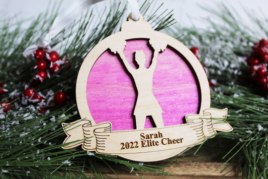 Personalized Cheer Ornament