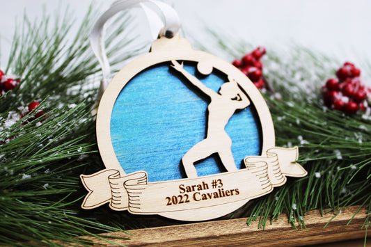 Personalized Volleyball Ornament