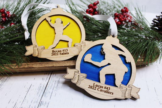 Personalized Football Ornament