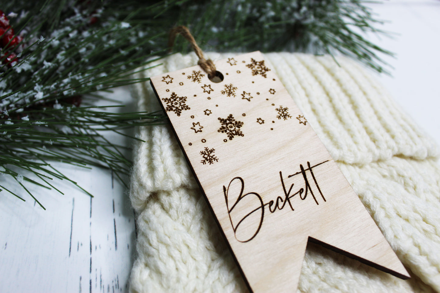 Personalized Engraved Stocking Tags