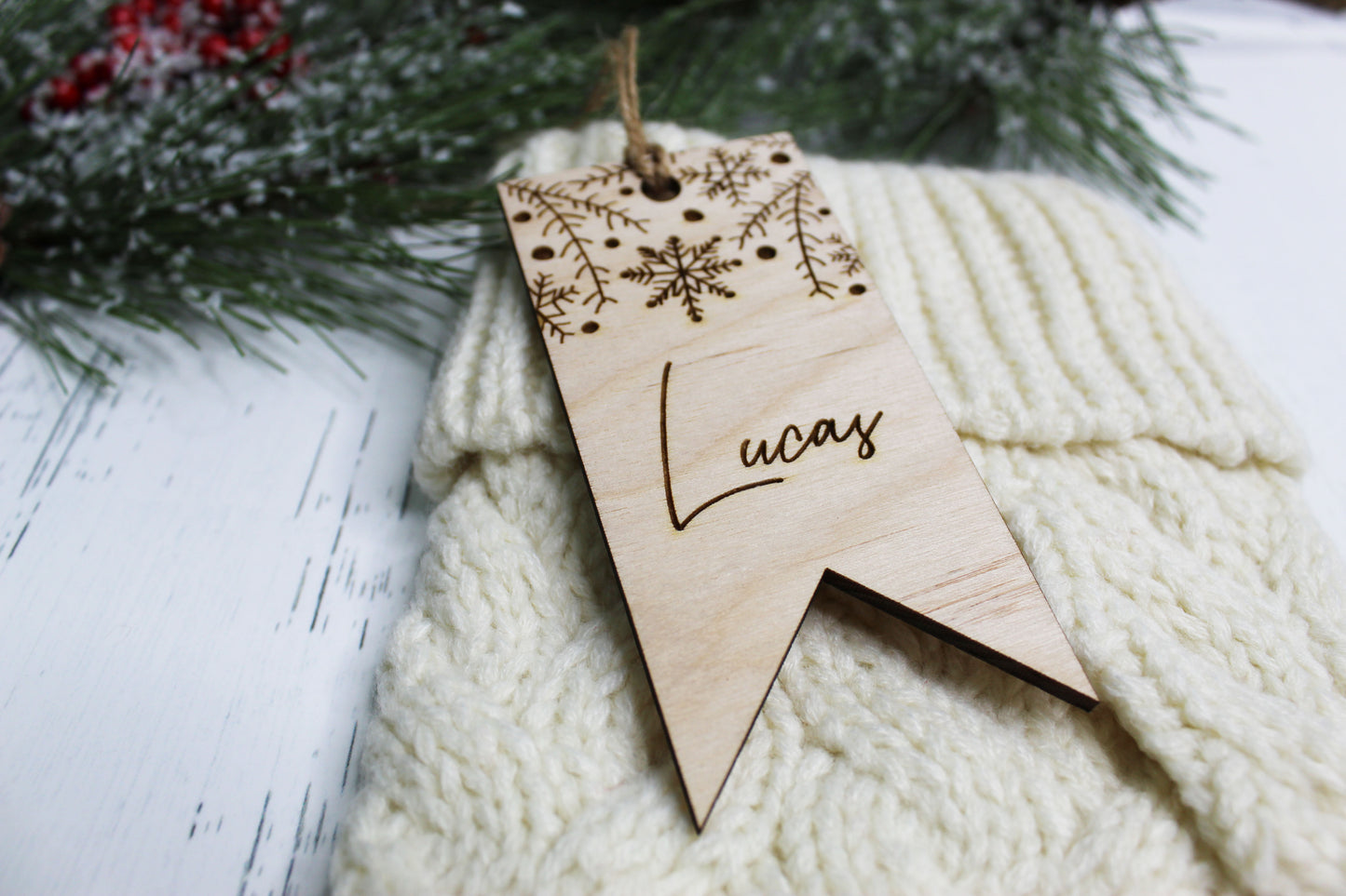 Personalized Engraved Stocking Tags