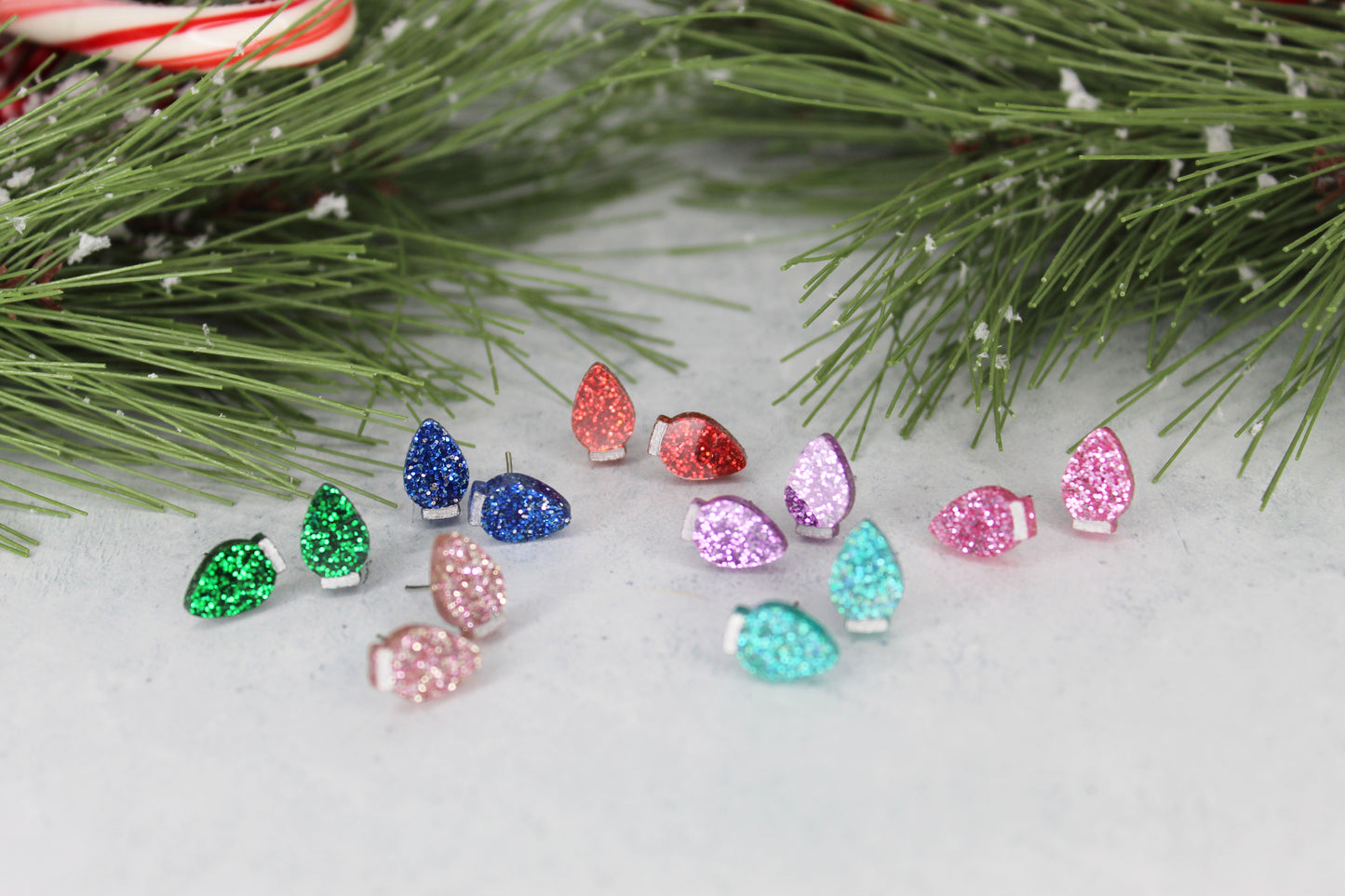 Christmas Light Stud Earrings