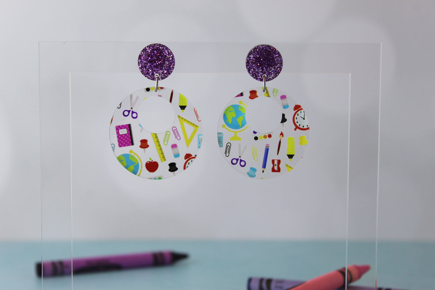 Customizable Teacher Dangle Earrings