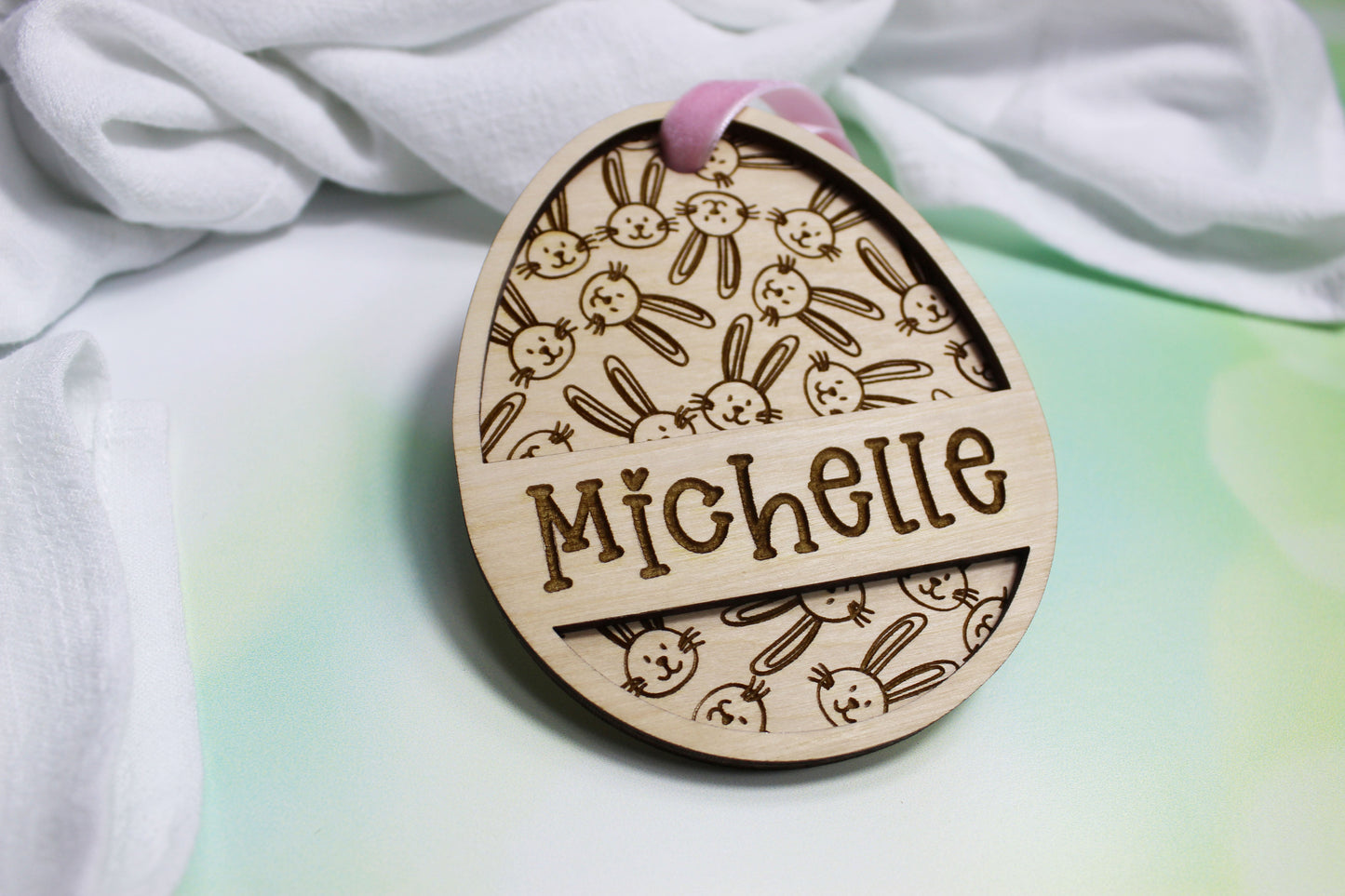 Personalized Easter Bunny Basket Tag