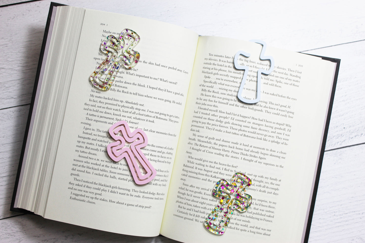Custom Cross Shaped Bookmark