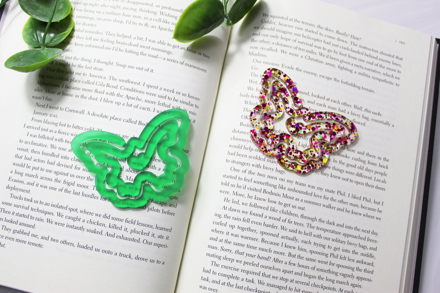 Custom Butterfly Shaped Bookmark