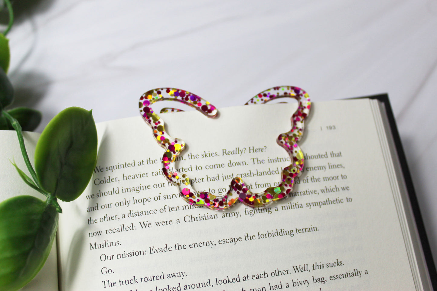 Custom Butterfly Shaped Bookmark