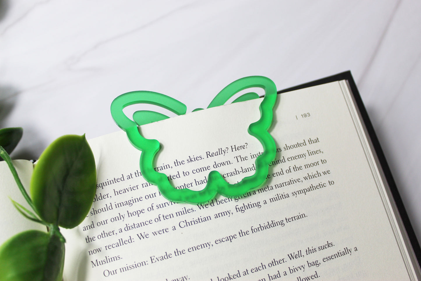 Custom Butterfly Shaped Bookmark