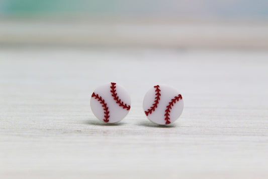 Baseball Stud Earrings