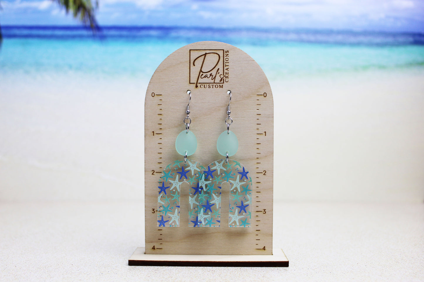 Starfish Arch Dangle Earrings