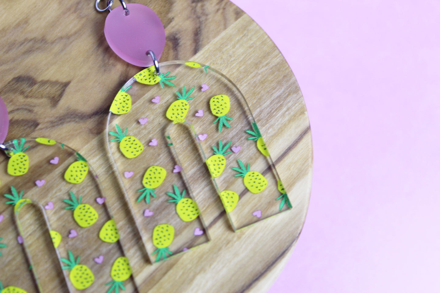 Pineapple Arch Dangle Earrings