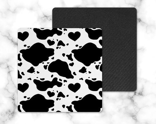 Cow Print Drink Coaster