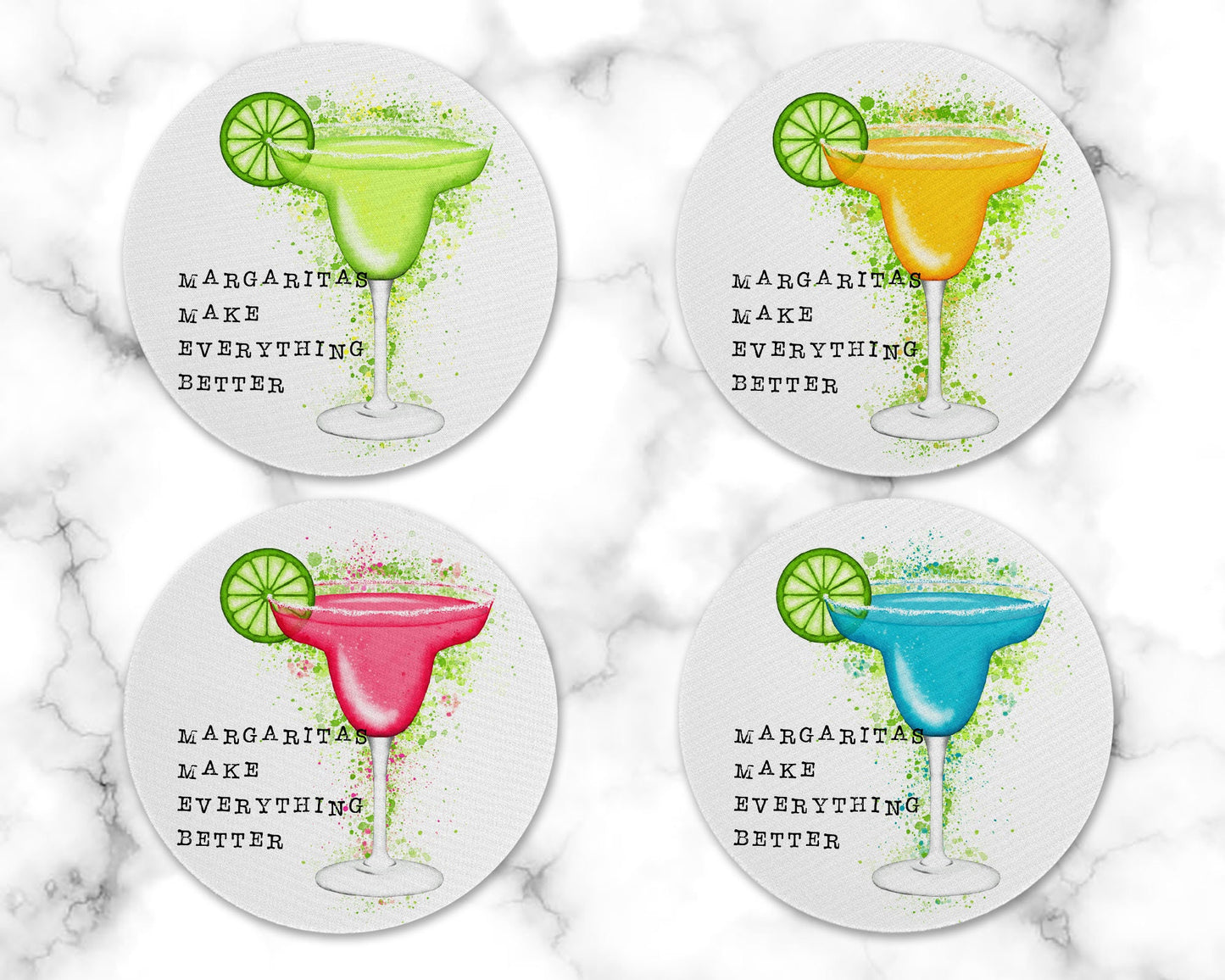 Set of 4 Margarita Drink Coaster