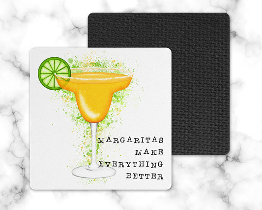 Orange Margarita Drink Coasters