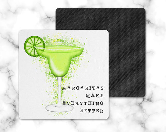 Green Margarita Drink Coaster