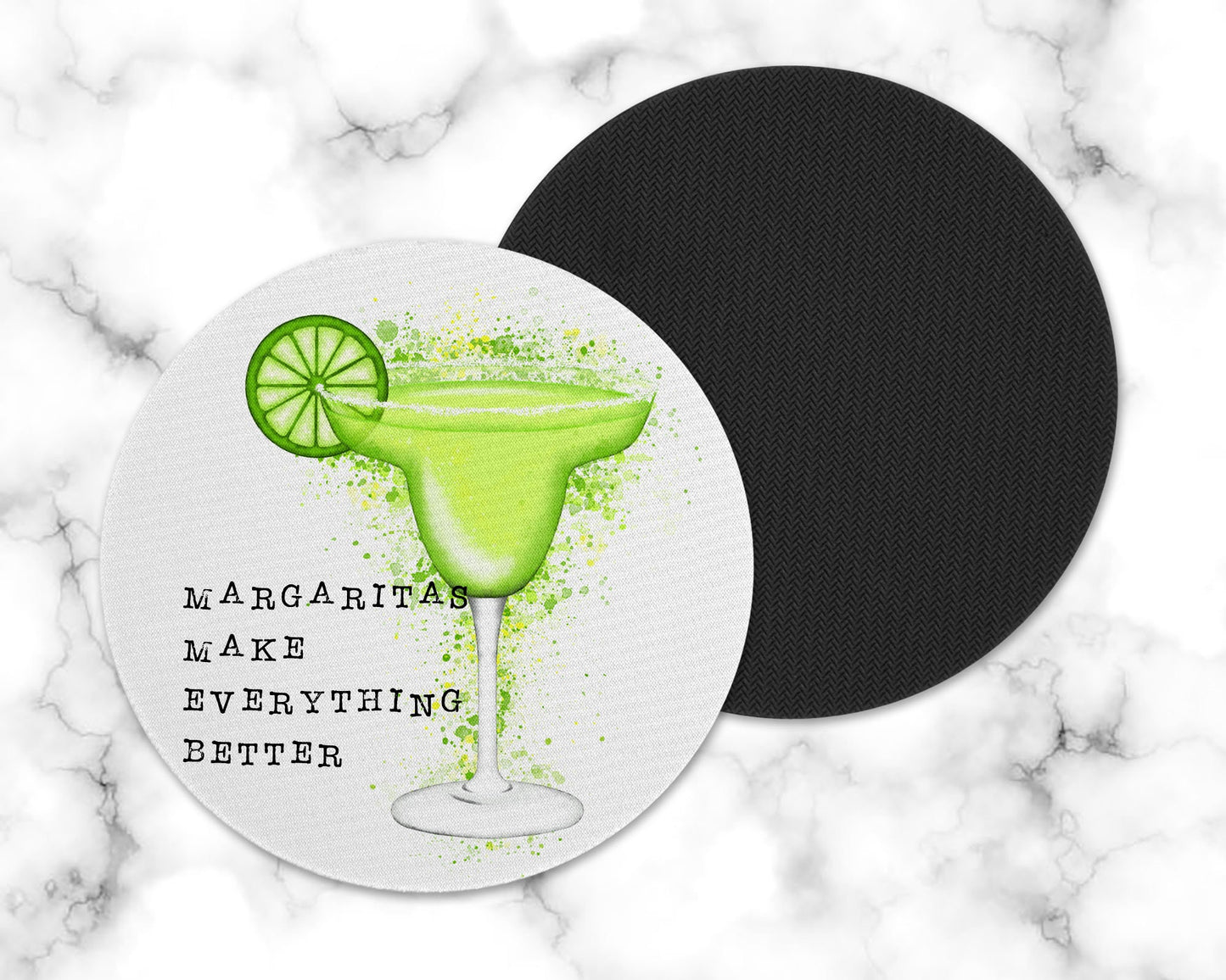 Green Margarita Drink Coaster