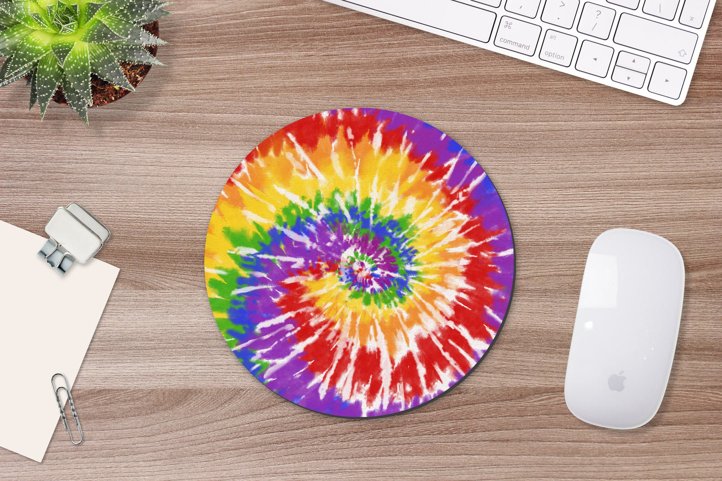 Tie Dye Mouse Pad and Desk Set