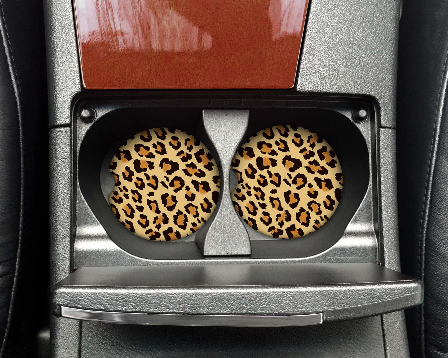 Leopard Print Car Coasters