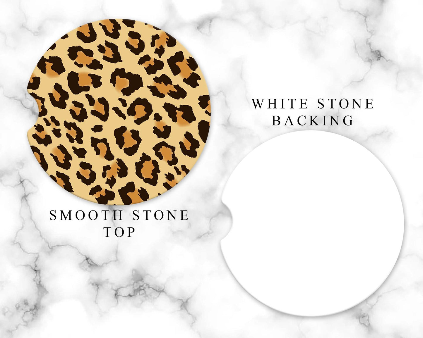 Leopard Print Car Coasters