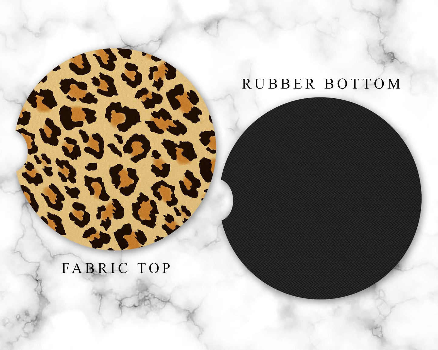 Leopard Print Car Coasters