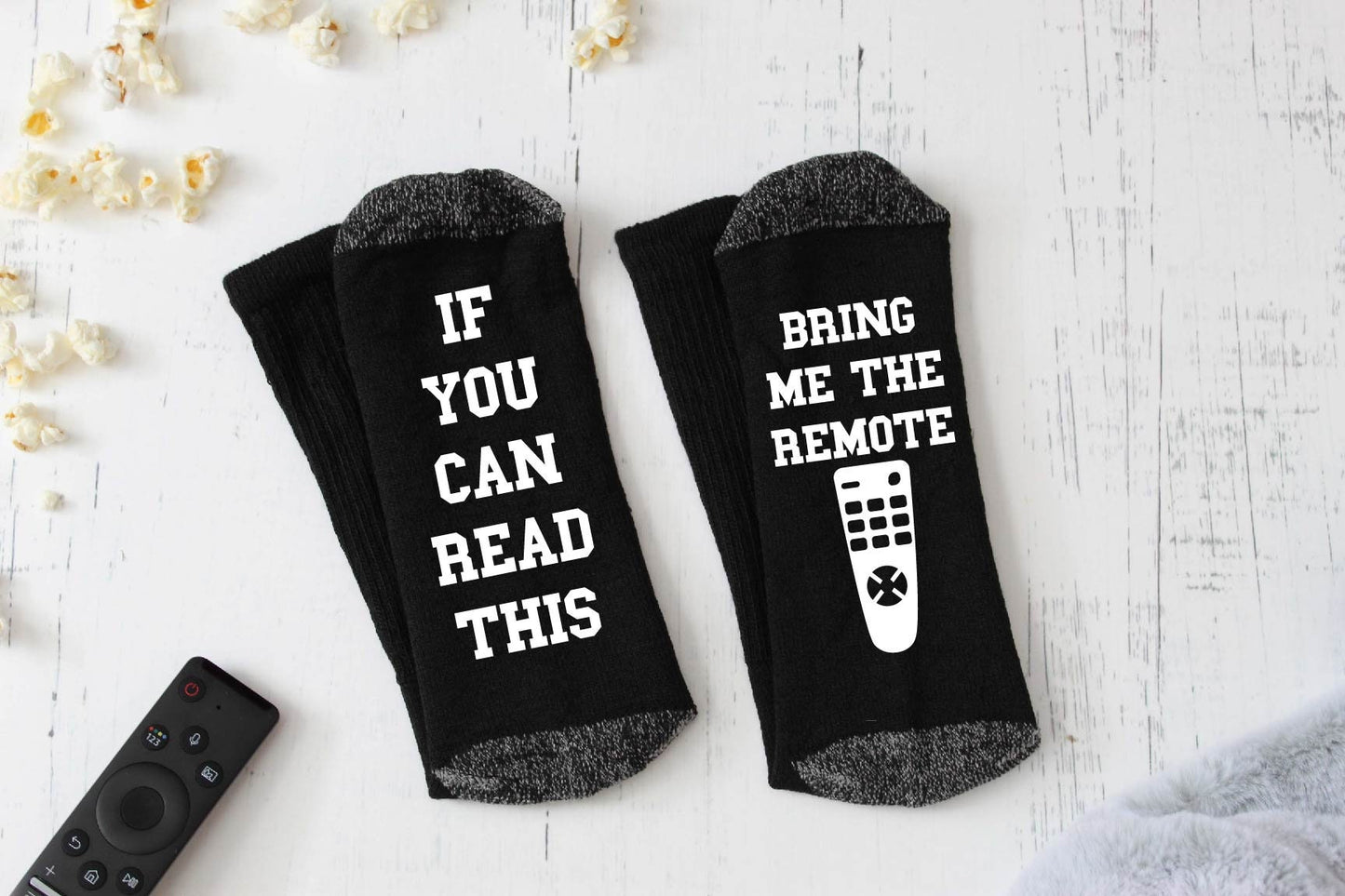 If You Can Read This, Bring Me The Remote Novelty Socks