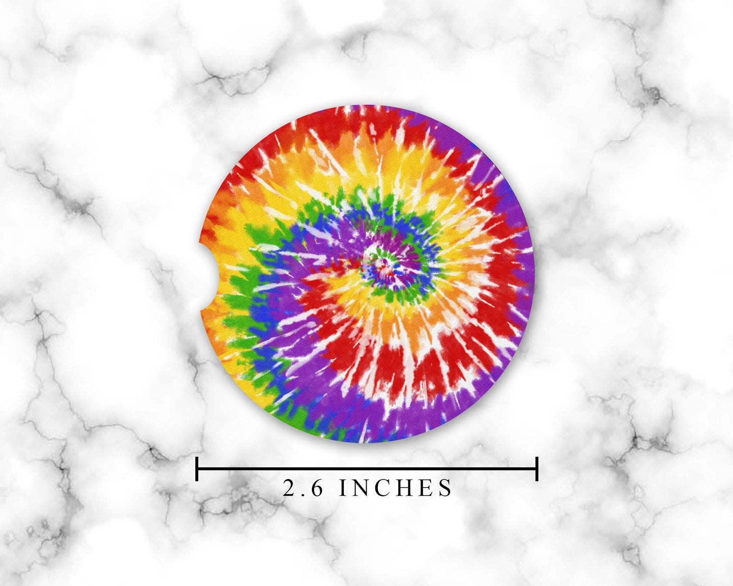 Tie Dye Car Coasters