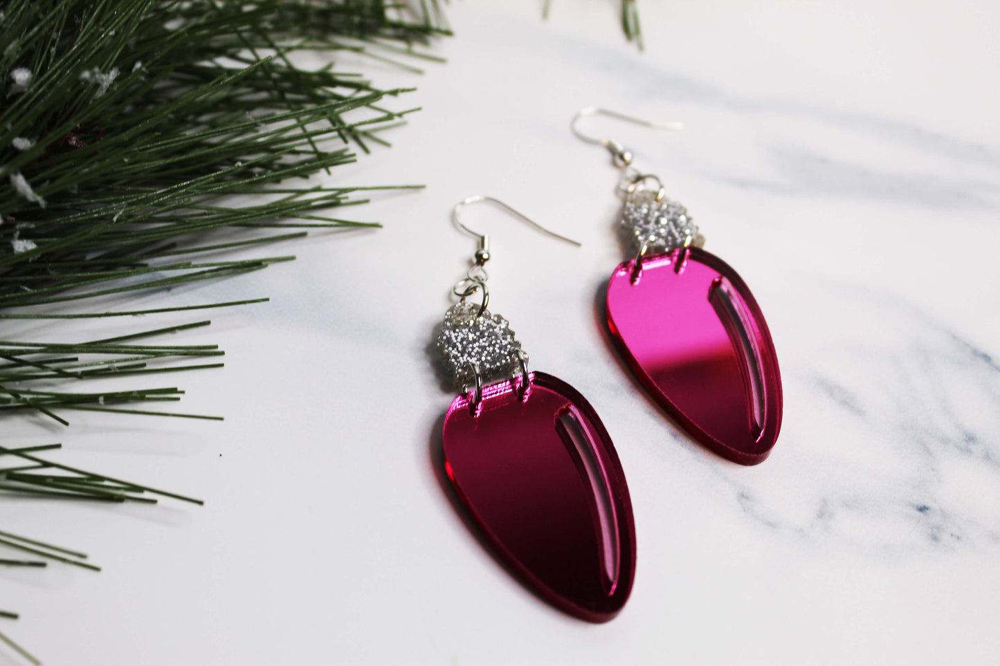 Christmas Light Earrings