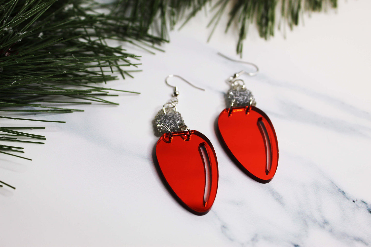 Christmas Light Earrings