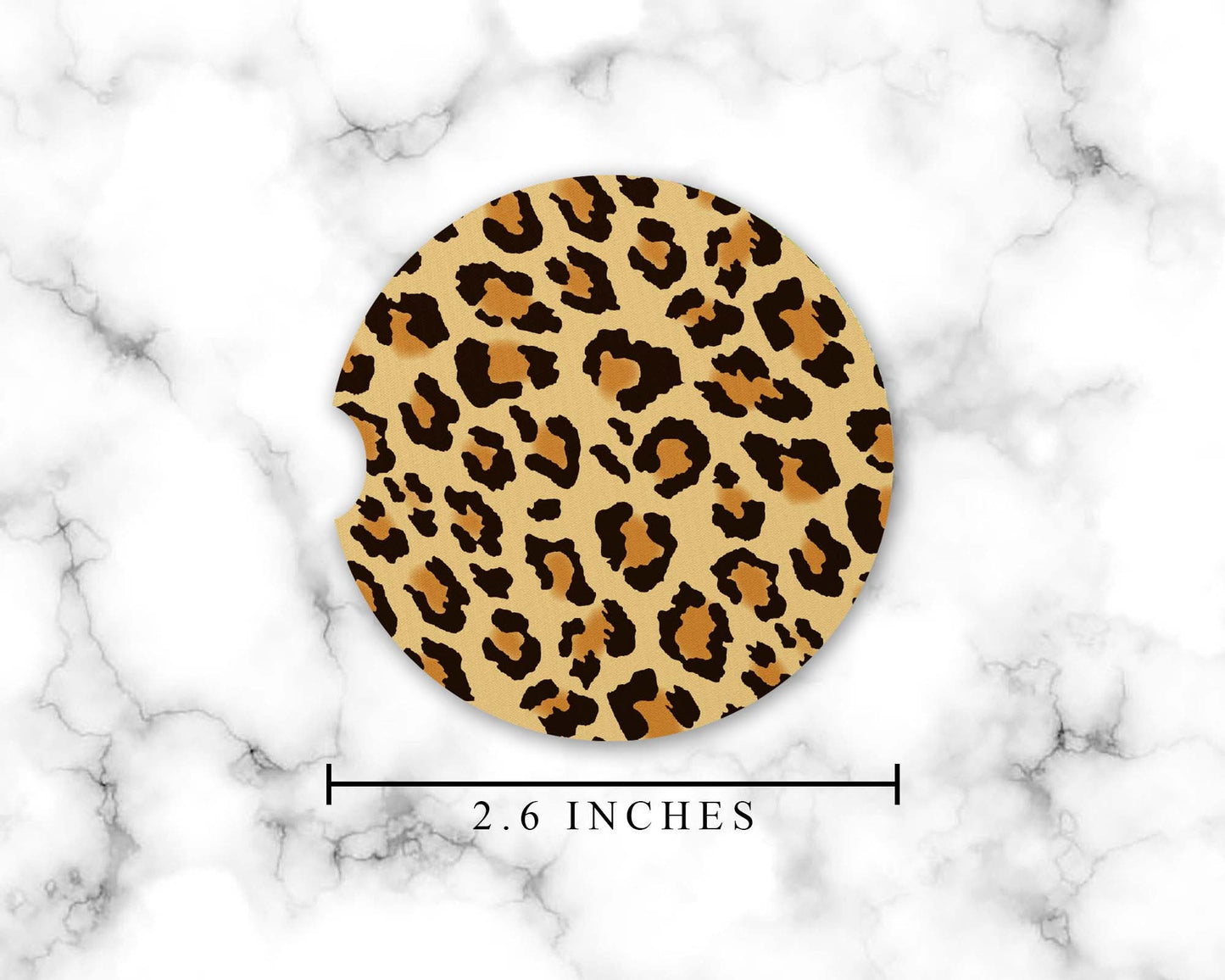 Leopard Print Car Coasters