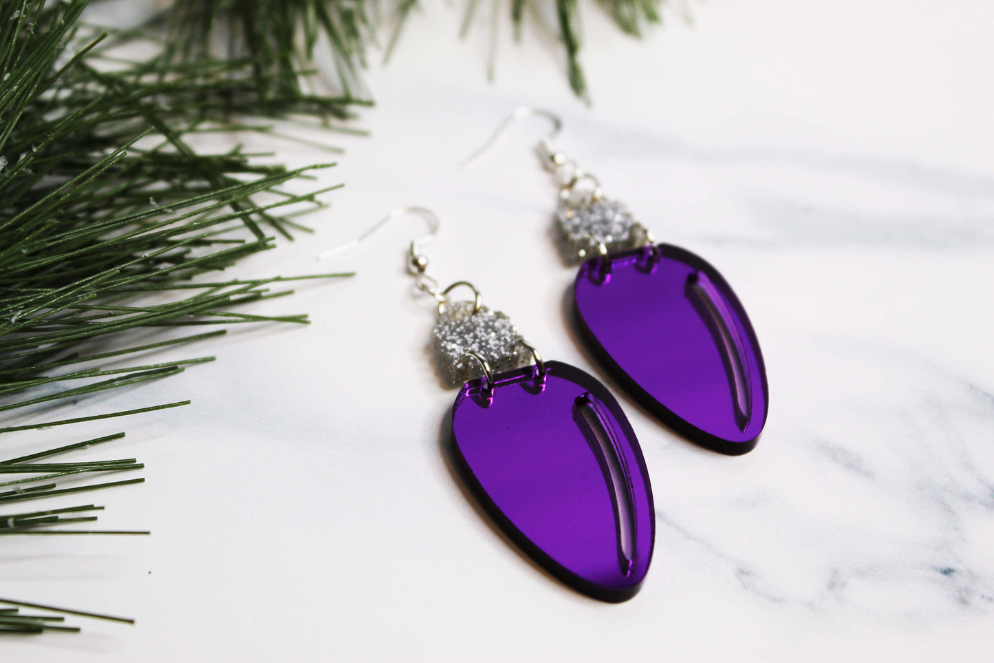 Christmas Light Earrings