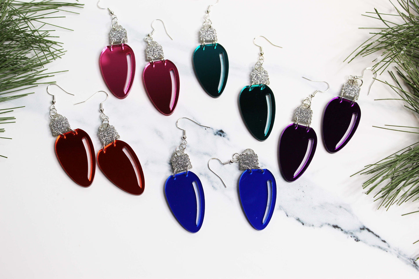 Christmas Light Earrings